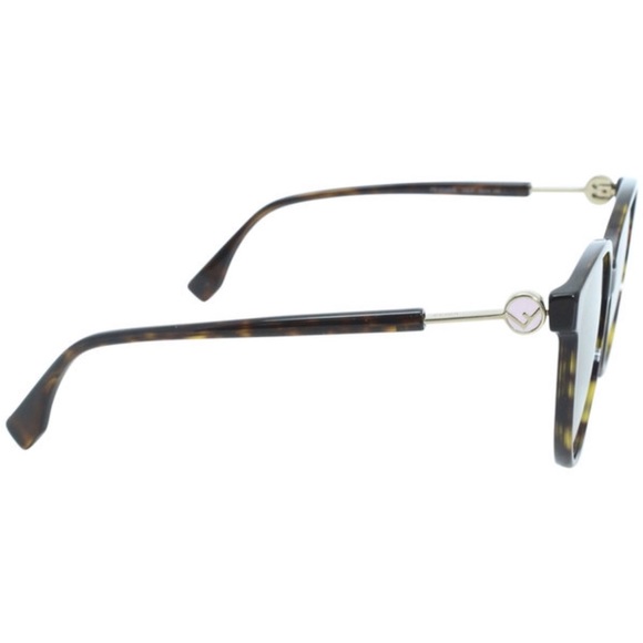 FENDI FF 0345/S
Dark Havana/Blue Pink Gradient Gold Sunglasses - Picture 5 of 7